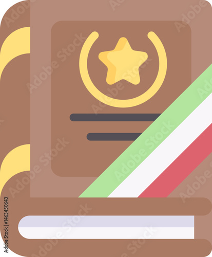 constitution illustration on a white background     
