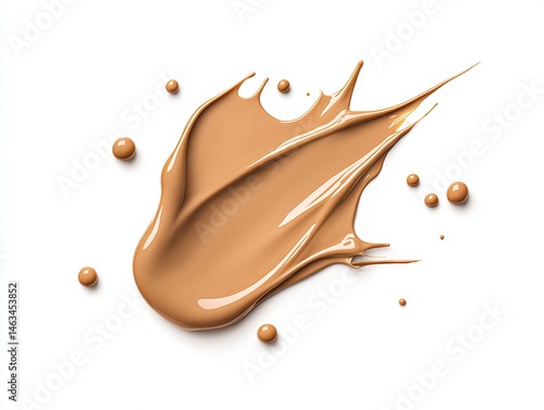 Beige foundation splatter