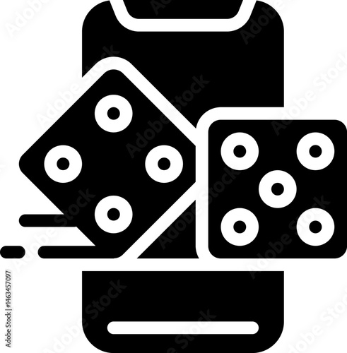 dices illustration on a white background    