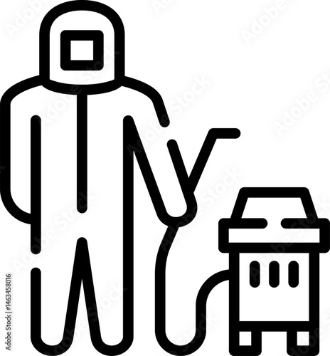 disinfection illustration on a white background     