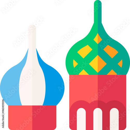 domes illustration on a white background     