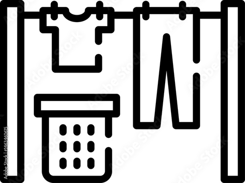 drying illustration on a white background     