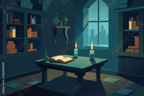 haunted clerk s room with whispering ledgers 