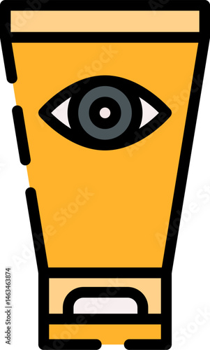 eye cream illustration on a white background    