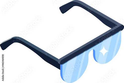 eyeglasses illustration on a white background     