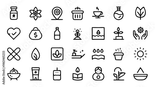 Versatile set of conceptual vector icons in flat design tailored for digital creatives web designers and mobile developers emphasizing simplicity and usability