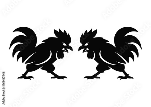 Fighting Cocks vector