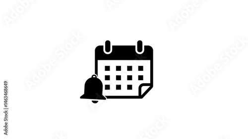 Icon calendar, motion animation stock video loopid 4k, 