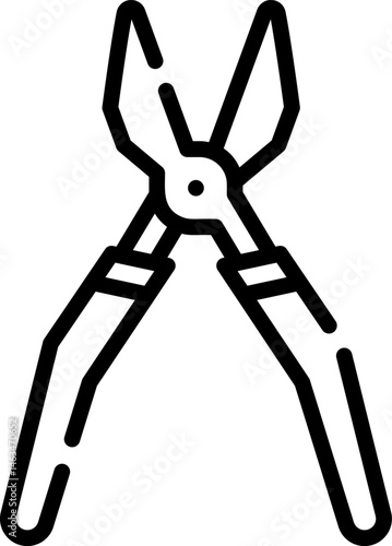 forceps illustration on a white background     