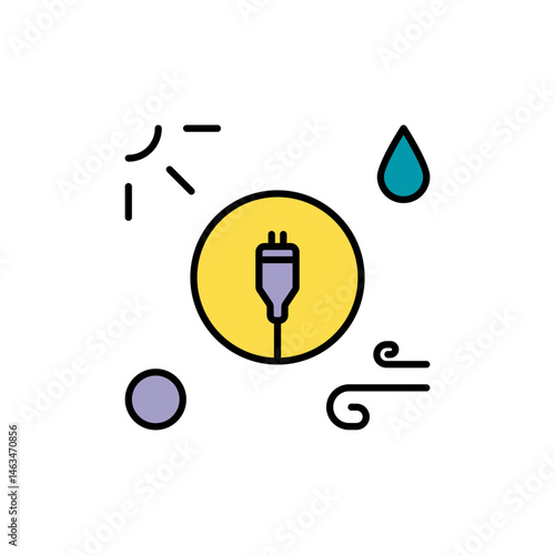 Power Outage Alert - Tower with Glowing Exclamation and Pop-Up Notification.