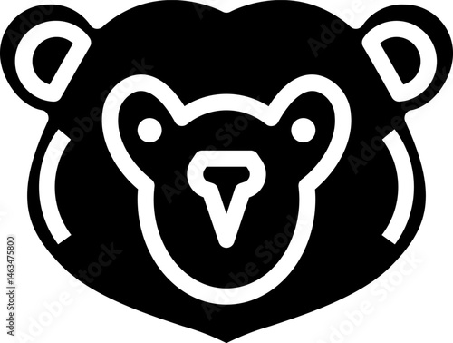 grizzly bear (2) illustration on a white background     
