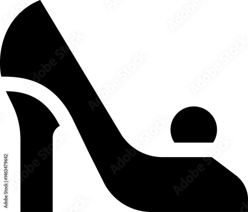 heels illustration on a white background    
