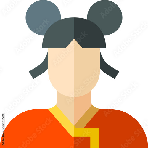 hong kong illustration on a white background    