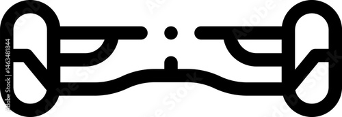 hoverboard illustration on a white background    