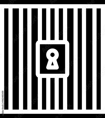 jailhouse illustration on a white background     
