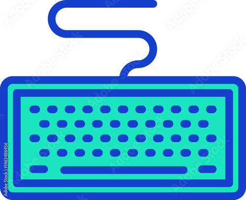 keyboard illustration on a white background     