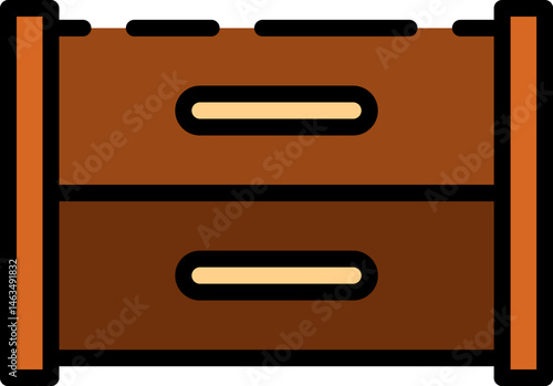 makeup container illustration on a white background     