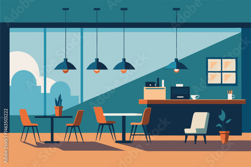 office caf  space with espresso bar and comfy work