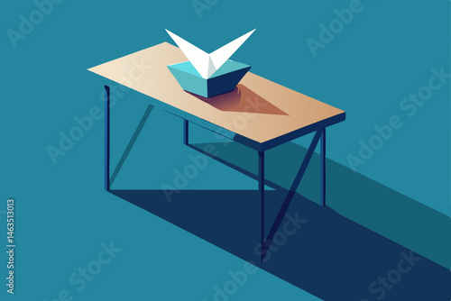 origami world desk  folding with every keystroke