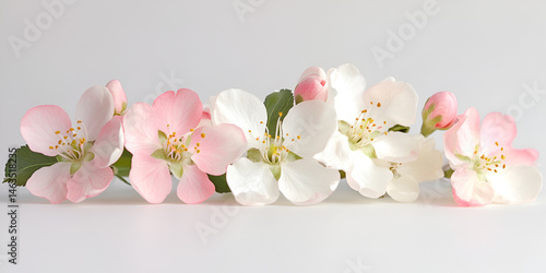 Obraz na płótnie Delicate Apple Blossom Flowers on Branch
w salonie