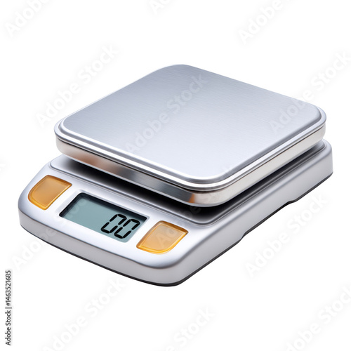 Digital kitchen scale with sleek design helps with meal planning and healthy eating by providing accurate strategy for portion
