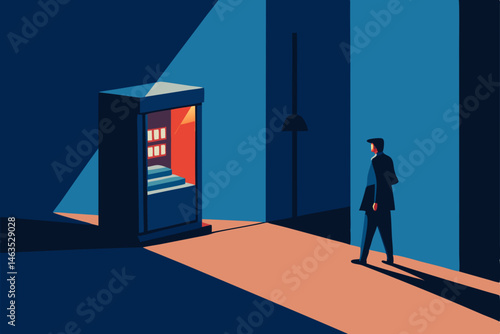 smart vending machines lighting up as a passerby