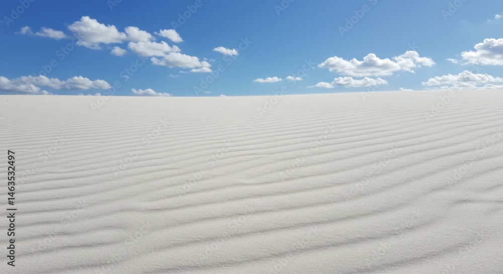 Naklejka premium White Sand Dunes Under Blue Sky