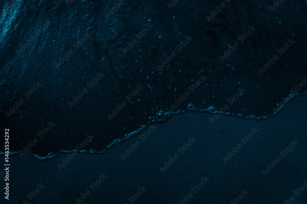dark beach, top view