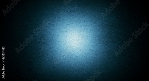Textured Blue Spotlight Background with Dark Vignette