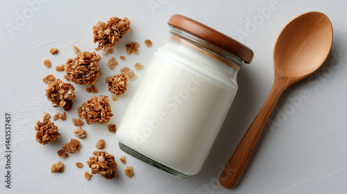 Yogurt with Granola Breakfa...