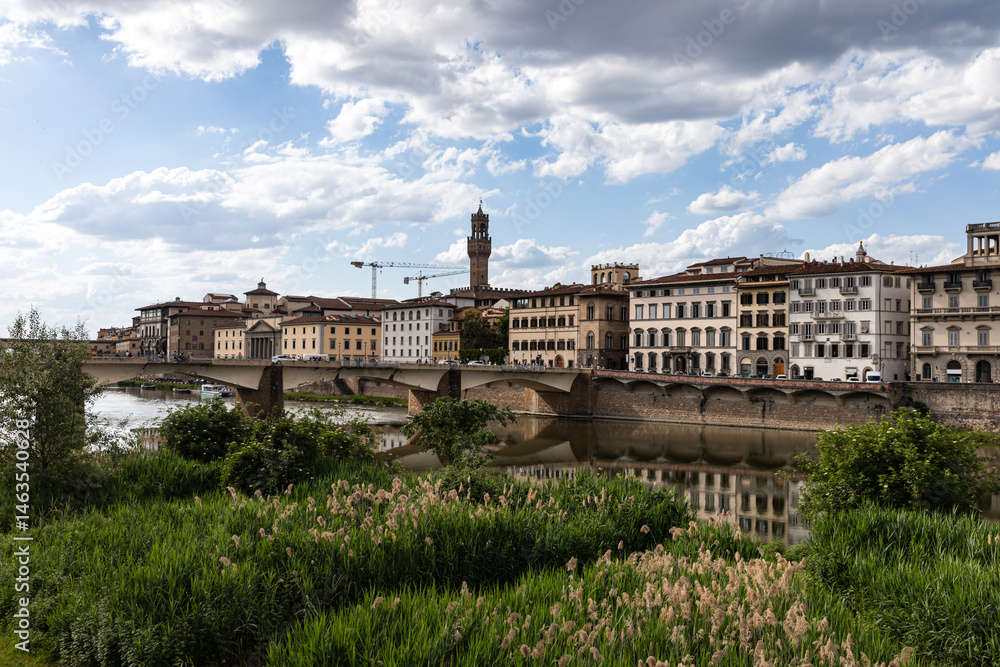 Fototapeta premium Floodplain of Arno