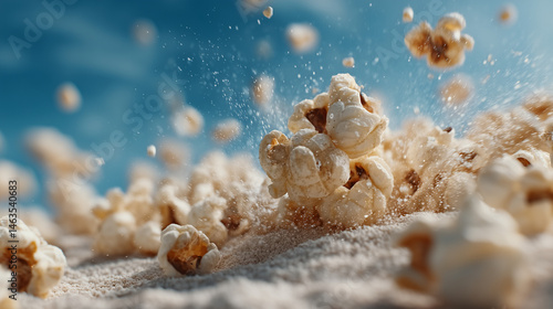 Popcorn Explosion on Sand: ...