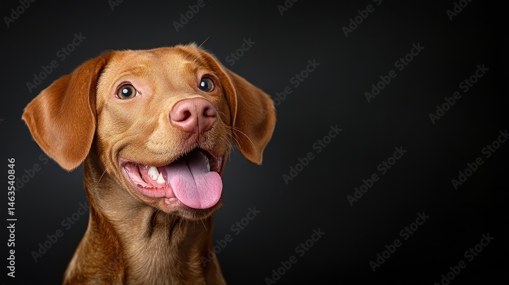 custom made wallpaper toronto digitalHappy dog portrait studio shot of playful canine