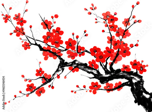 Wallpaper Mural Plum blossom Torontodigital.ca