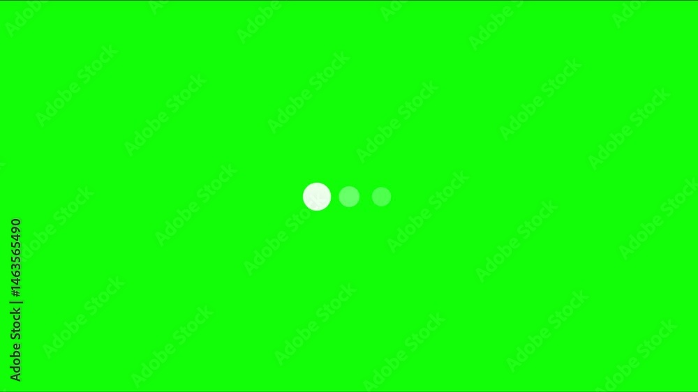 Typing loading dots on transparent background with alpha channel. Loading is indicated by a dot. Load dot icons. A set of loading icon animations is isolated on a green screen