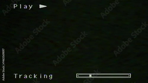 Analog VCR Glitched VHS Videotape Damage Seamless 4K Video Effect Background Overlay Loop