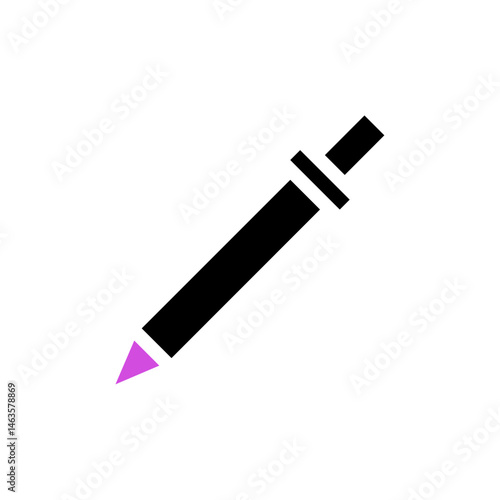 Stylized illustration of a color picker tool with minimalist design elements