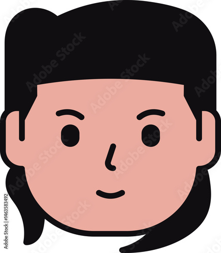Minimalist Handrawn People Head Collection