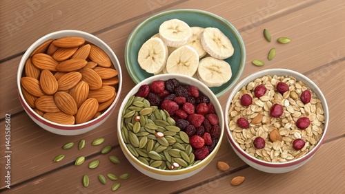 Top View of Healthy Breakfa...
