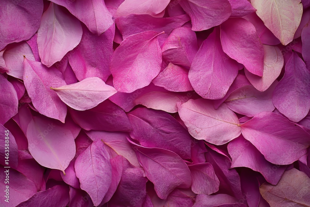 A close-up view of many delicate pink flower petals. A close-up view of many delicate pink flower petals.