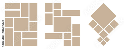 Mood board background. Moodboard template mockup design. Gallery banner. Retro photoframe. paper sheet glued on board. Album brandboard. Set portfolio images.