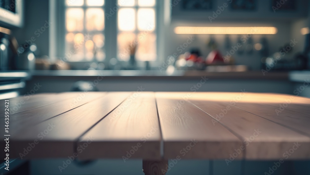 Obraz premium Empty kitchen surface featuring white, rustic, and vintage design elements