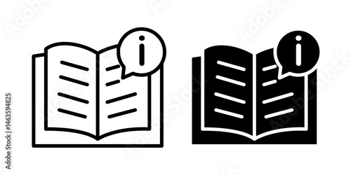 guide book icon sign symbol design.