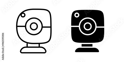 Web camera icon sign symbol design.