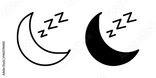 Sleep icon sign symbol design.