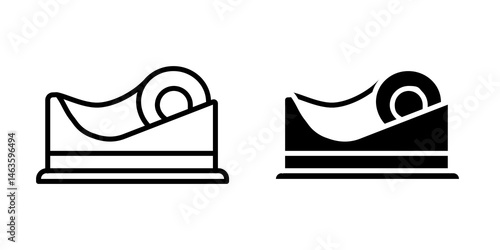 Tape dispenser icon sign symbol design.