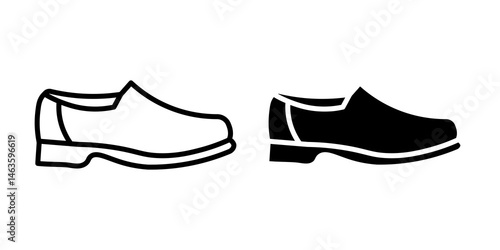 Loafer icon sign symbol design.