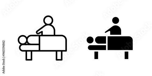 Massage icon sign symbol design.