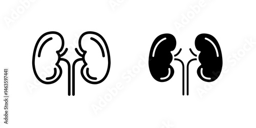 Kidney icon sign symbol design.