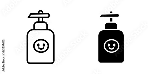 Baby shampoo icon sign symbol design.